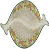Polmedia Polish Pottery Divided Dish UNIKAT - Blossom Sprinkle Pattern Handmade in Boleslawiec Poland by Ceramika Artystyczna + Certificate of Authenticity view 2