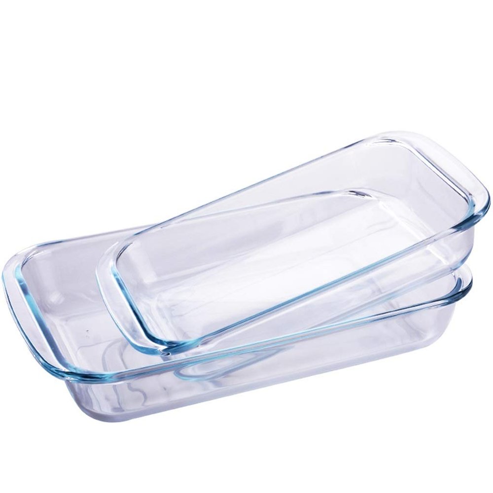 Bakeware, Tempering Glass Not Sticky Microwave Oven Oven Safety Grilled Chicken Wings Cake Baking (Size : 33.5246cm)