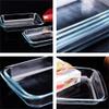 Bakeware, Tempering Glass Not Sticky Microwave Oven Oven Safety Grilled Chicken Wings Cake Baking (Size : 33.5246cm) view 4