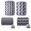 Bakeware, 12 Holes 24 Holes Not Sticky High Temperature Resistance Not Easily Deformed Oven Home Cake Baking (Size : 2924.52.2cm) view 2