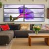 8 Huge Piece Morning Glory Wall Art Decor Picture Painting Poster Print on Canvas Panels Pieces - Nature Theme Wall Decoration Set - Flower Wall Picture for Living Room Bedroom 70 by 100 in view 3