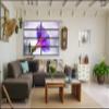 8 Huge Piece Morning Glory Wall Art Decor Picture Painting Poster Print on Canvas Panels Pieces - Nature Theme Wall Decoration Set - Flower Wall Picture for Living Room Bedroom 70 by 100 in view 4