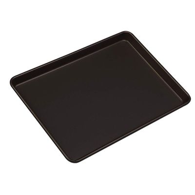 Bakeware, Home Oven Tray Non Stick Carbon Steel Cake Roll Muffin Baking Baking Dish (Color : Black, Size : 44.429.82.2cm)