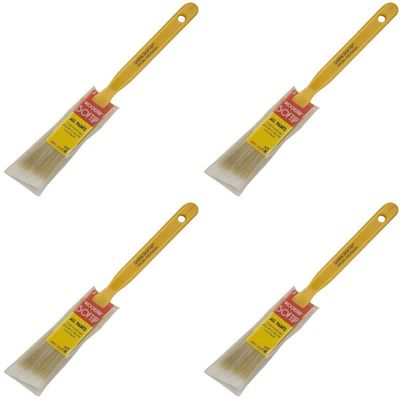 Wooster Brush Q3208-1 Softip Angle Sash Paintbrush, 1-Inch 4 Pack