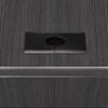 Regency Legacy 71" Bow Front Single Pedestal U-Desk- Ash Grey view 3