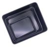 Bakeware, Carbon Steel Three-piece Oven Bread Cake Baking Dish Baking Not Sticky Easy To Clean (Color : Black) view 1