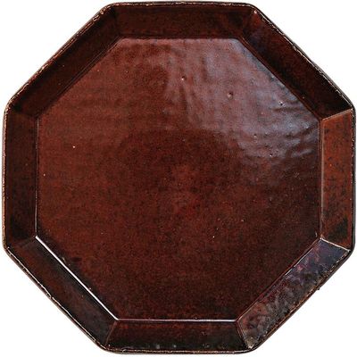 1933-16 Figure Moon Kiln Angle Brown, M 7.7 x 0.7 x 7.7 inches (19.5 x 1.8 x 19.5 cm)