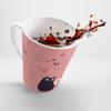 Cats In Love Valentine's Day Behr Coral Rose Latte mug view 2