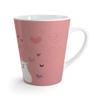 Cats In Love Valentine's Day Behr Coral Rose Latte mug view 3