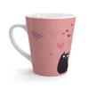 Cats In Love Valentine's Day Behr Coral Rose Latte mug view 4