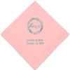 Weddingstar Personalized Printed Paper Napkins 3-Ply 50 Pack - Luncheon Classic Pink view 1