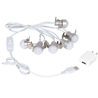 Department 56 Village Accessories USB LED 6 Light Accessory Set, 108 Inch, White