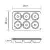 Bakeware, Donuts Mould Carbon Steel Non Stick Oven Baking DIY Cake Mould 6 Holes view 2