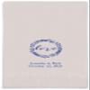 Weddingstar Personalized Printed Paper Napkins 3-Ply 40 Pack Dinner - Rectangular Fold Silver Grey view 1