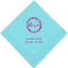 Weddingstar Personalized Printed Paper Napkins 3-Ply 50 Pack - Luncheon Sea Blue view 1