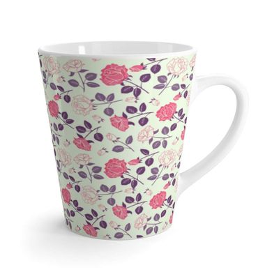 Spring Roses Retro Style Latte mug