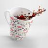 Spring Roses Retro Style Latte mug view 2