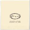 Weddingstar Personalized Printed Paper Napkins 3-Ply 40 Pack Dinner - Rectangular Fold Ivory view 1
