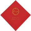Weddingstar Personalized Printed Paper Napkins 3-Ply 50 Pack - Luncheon Red view 1