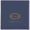 Weddingstar Personalized Printed Paper Napkins 3-Ply 40 Pack Dinner - Rectangular Fold Navy Blue view 1