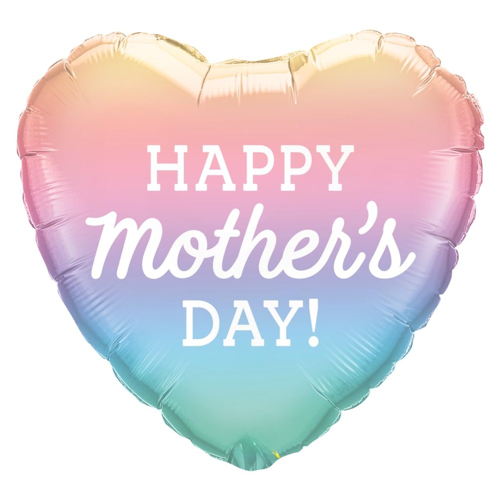 Qualatex Heart Shaped Happy Mother's Day Balloon