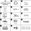 Weddingstar Personalized Printed Paper Napkins 3-Ply 40 Pack Dinner - Rectangular Fold Black view 4