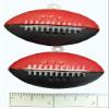 Two Tone Football 2" (Red/Black, 2 pc Pack) view 1