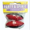 Two Tone Football 2" (Red/Black, 2 pc Pack) view 2