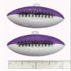 Two Tone Football 2" (Purple/White, 2 pc Pack) view 1