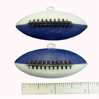 Two Tone Football 2" (Navy/White, 2 pc Pack)