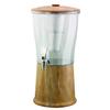 Service Ideas CBDRT3MBSS Beverage Dispenser, 3 Gallon, Stainless Steel with Infuser Tube and Stainless Steel Spigot, Travertine Marble view 1
