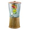 Service Ideas CBDRT3MBSS Beverage Dispenser, 3 Gallon, Stainless Steel with Infuser Tube and Stainless Steel Spigot, Travertine Marble view 2