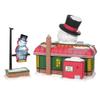 Department 56 North Pole Village Snowy's Diner Lit Building and Accessory Set, 6.5 Inch, Multicolor view 2