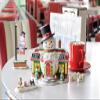 Department 56 North Pole Village Snowy's Diner Lit Building and Accessory Set, 6.5 Inch, Multicolor view 3