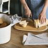 Guzzini Tierra 15.4" Bread Bin with Bamboo Lid - Milk White - 100% Recycled Plastic - Unbreakable, BPA-Free, Keeps Bread Fresh - Storage Alternative - Pantry, Kitchen, Living Room Use view 3