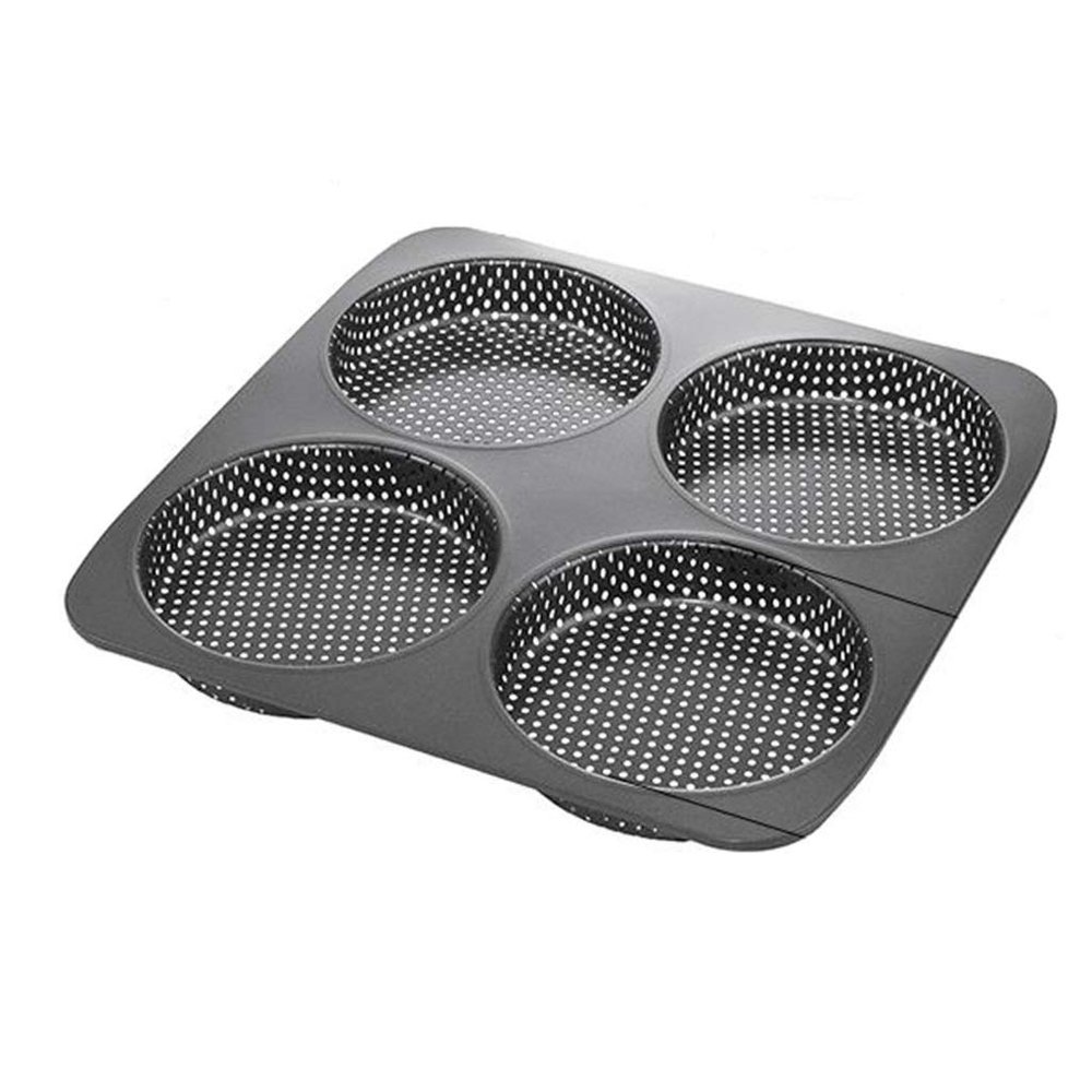 Baking Tray, Cake Bread Hamburger Round Baking Dish Baking Tools Low Carbon Steel Not Sticky