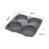 Baking Tray, Cake Bread Hamburger Round Baking Dish Baking Tools Low Carbon Steel Not Sticky view 2