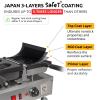ALDKitchen Taiyaki Bear Waffle Maker | Fish-Shaped Waffle Maker | Stainless Steel | Nonstick | 110V (2 Bear Shaped Waffles) view 2