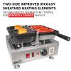 ALDKitchen Taiyaki Bear Waffle Maker | Fish-Shaped Waffle Maker | Stainless Steel | Nonstick | 110V (2 Bear Shaped Waffles) view 3