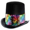 Beistle Felt Topper with Rainbow Sequined Band Pack of 6 view 2
