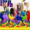 Beistle Felt Topper with Rainbow Sequined Band Pack of 6 view 3