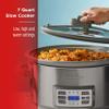 BLACK+DECKER 7-Quart Digital Slow Cooker, SCD7007SSD, Temperature Probe, Sous-Vide, Locking Lid, Removable Stoneware Crock view 4