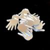 Hands Shaped Crafting Mirrors, Set of 10, Silver Acrylic, Shatterproof view 2