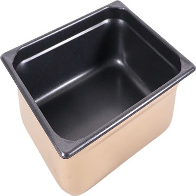 Kanda 034101 Non-Stick Hotel Pan, 1/2 (12.8 x 10.4 inches (32.5 x 26.5 cm), Depth 3.9 inches (10 cm), Capacity 2.6 gal (6.6 L), Commercial Use, HG 18-8, Stainless Steel