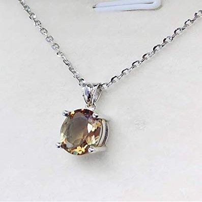 Bansriracha 1.5ct Color Change Nano Diaspore Pendant Necklace Natural 925 Sterling Silver Gemstone fine Jewelry for Women Basic Style 4.5re 925 Sterling Silver Pendant Jewelry