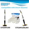 HQRP 6pcs Kit Microfiber Steam Mop Pads Compatible with Oreck Steam-It All Purpose Steam Wand STEAM100 STEAM100LRH Steamer, Replacement Cleaner Bonnets view 4