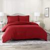 Comfort Store Bedding 2 Piece 400 GSM Comforted Set Collection Organic Cotton 1000 Thread Count Solid 1 Duvet Cover, 1 Comforter (Burgundy Twin XL, Set of 2) view 1