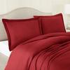 Comfort Store Bedding 2 Piece 400 GSM Comforted Set Collection Organic Cotton 1000 Thread Count Solid 1 Duvet Cover, 1 Comforter (Burgundy Twin XL, Set of 2) view 3