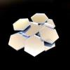 Hexagon Craft Mirrors - Set of 10, Shatterproof Acrylic, Silver, 4 X 2 view 2