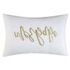 7 Piece Glam Style Bright White Comforter Set, All Season Beautiful Ruffled Fringe Stripes Effect Techniques Silky Soft Luxury Bedding Sets King Cal, Perfect Stitching Elegant Touch Bedskirt Included view 3